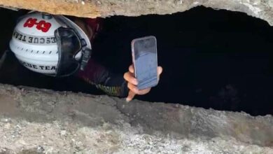 ไอโฟนตกท่อ กู้ภัย