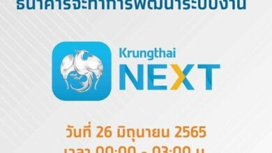 ปิดปรับปรุง Krungthai NEXT