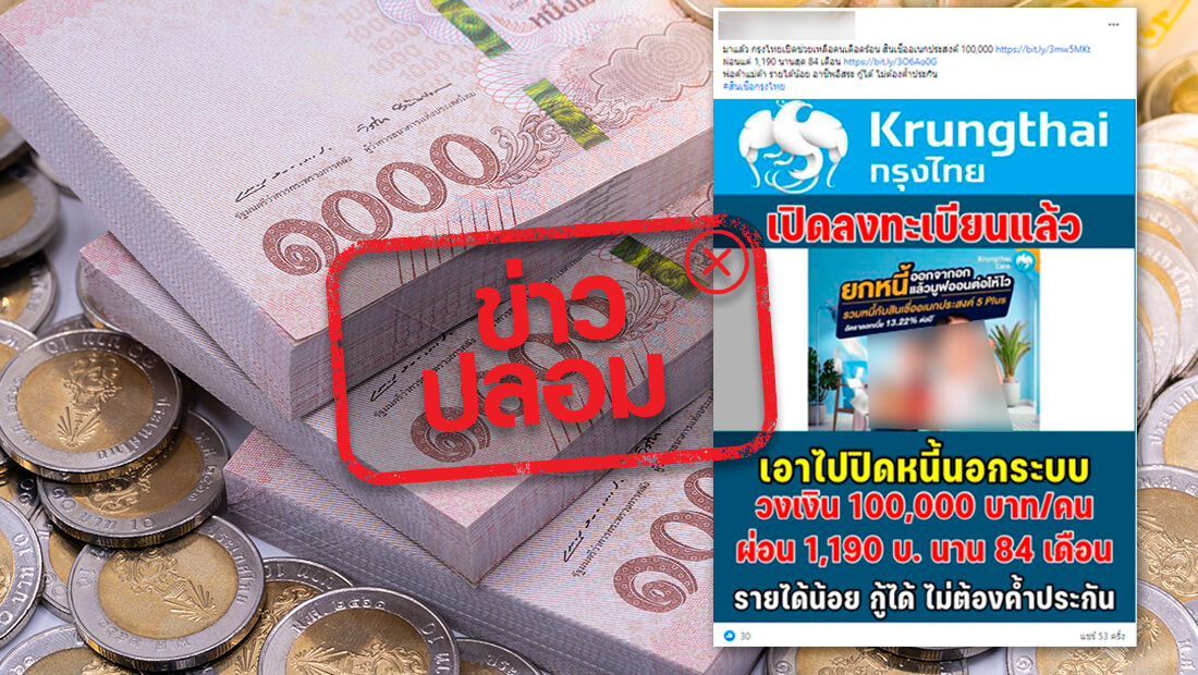 ธนาคารกรุงไทย สินเชื่ออเนกประสงค์
