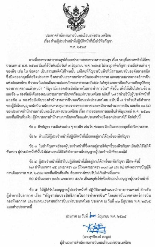 ประกาศ กพท ล่าสุด
