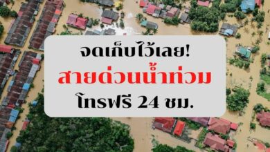 สายด่วนน้ำท่วม