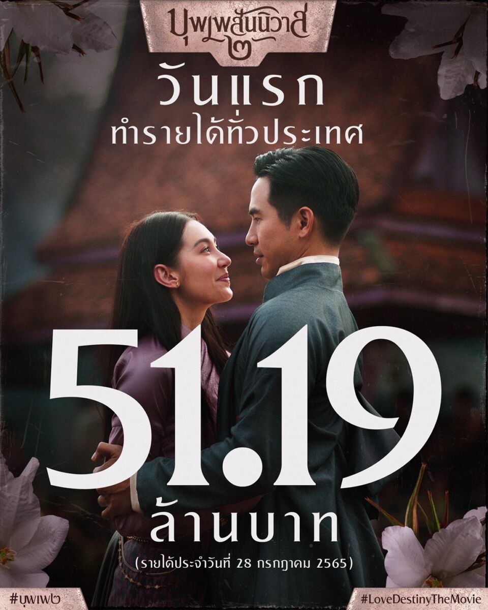 บุพเพสันนิวาส ๒ รายได้เปิดตัว