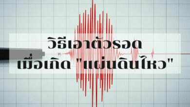 แผ่นดินไหว วิธีเอาตัวรอด