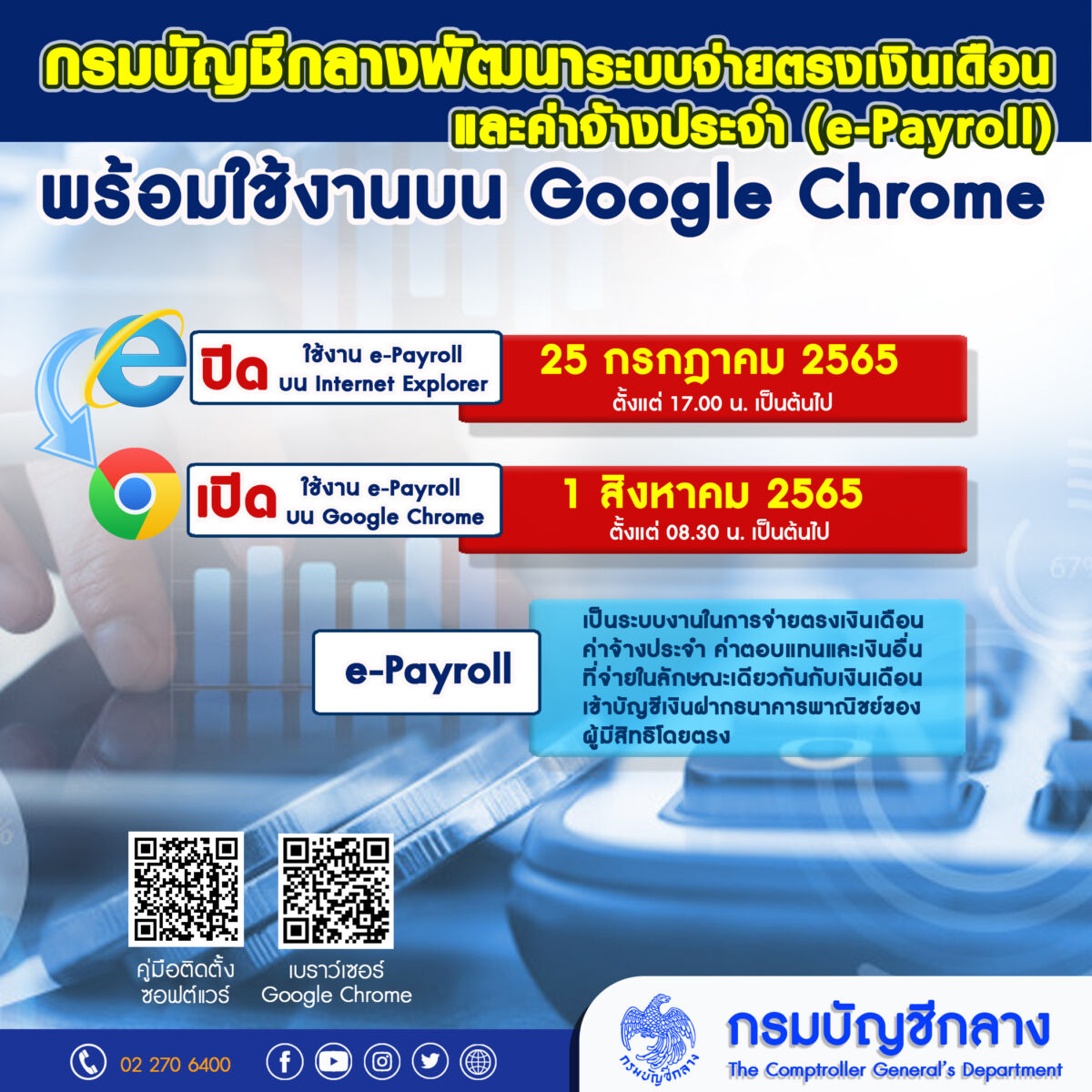 e-Payroll Google Chrome
