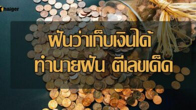 ฝันว่าเก็บเงินได้ไหม 2565