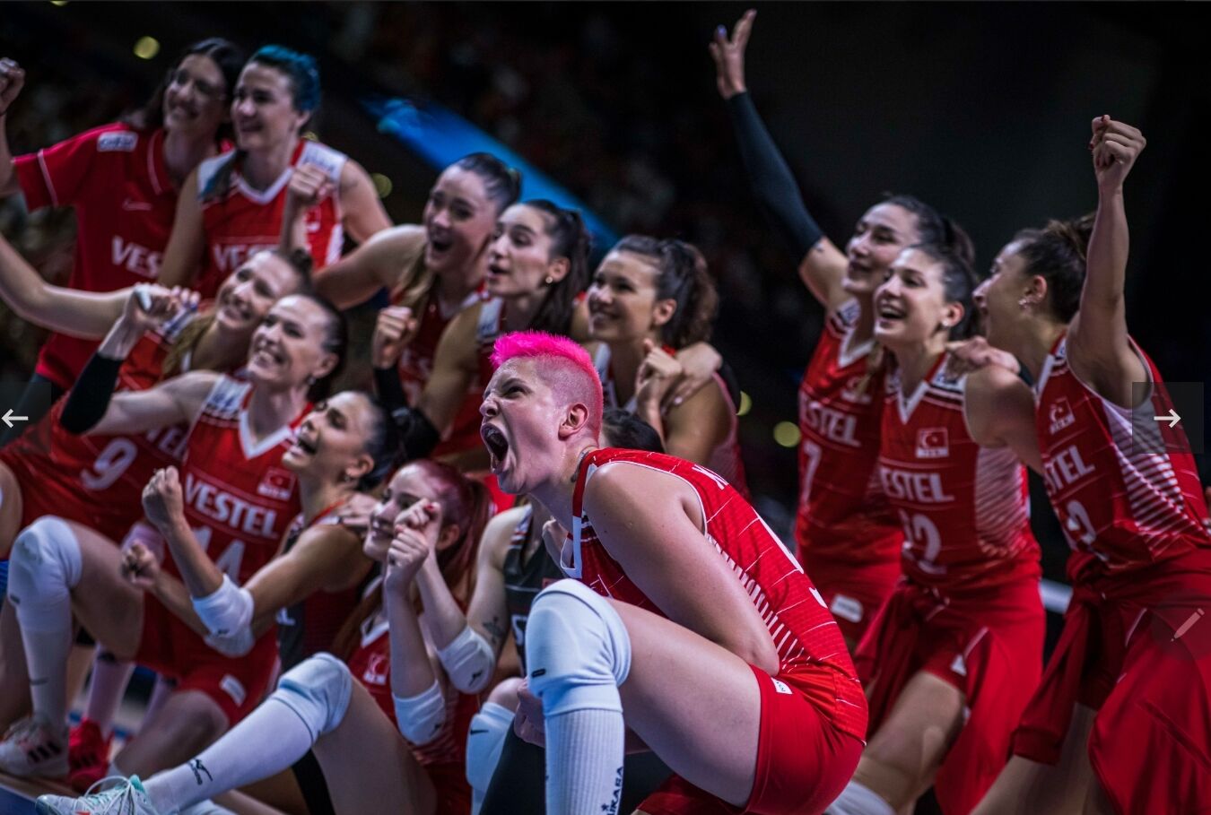 วอลเลย์บอลหญิงตุรกี แข่งขัน รอบรองชนะเลิศ VNL 2022