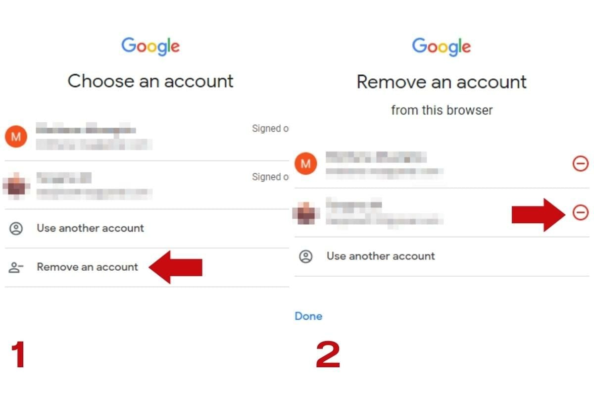 วิธีลบบัญชี Google