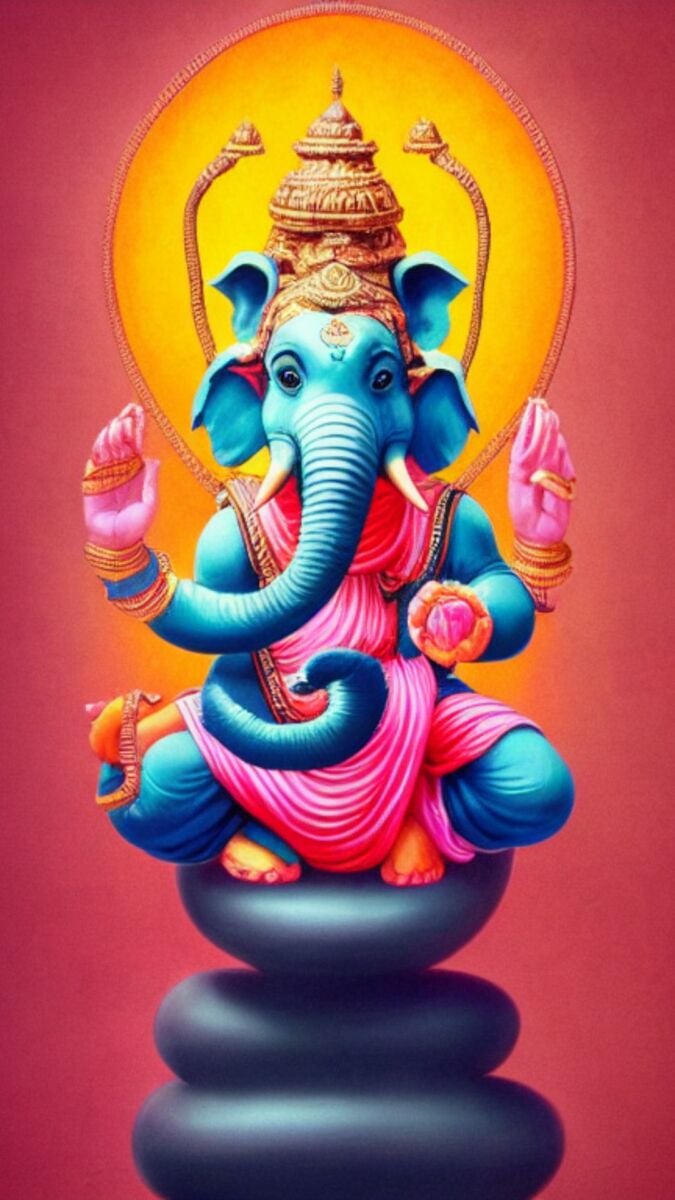 วอลเปเปอร์เสริมดวง 2565 พระพิฆเนศ