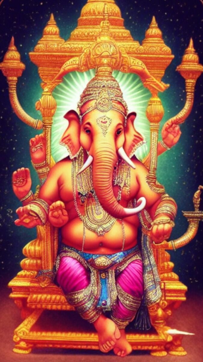 วอลเปเปอร์เสริมดวง 2565 พระพิฆเนศ