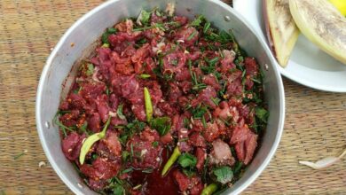 ก้อย เนื้อวัวสด