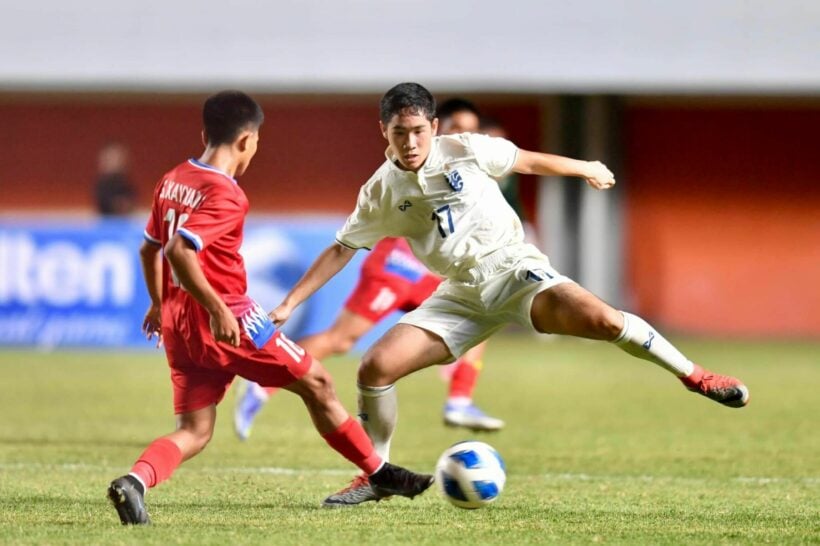 ผลฟุตบอล U16 ชิงแชมป์อาเซียน ลาว ไทย