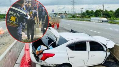 ศพในรถ กู้ภัยมอเตอร์เวย์