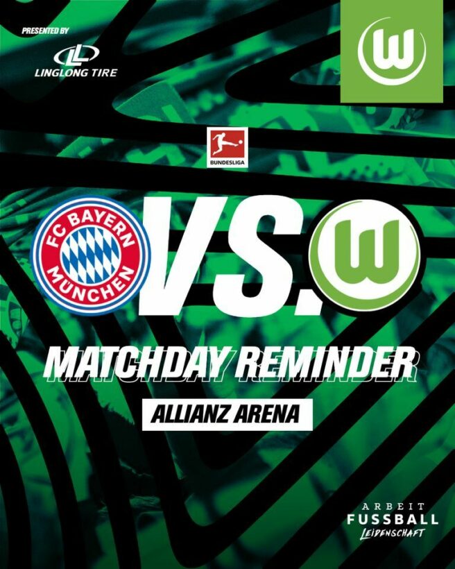 ดูบอลสด บุนเดสลีกา บาเยิร์น มิวนิค โวล์ฟสบวร์ก