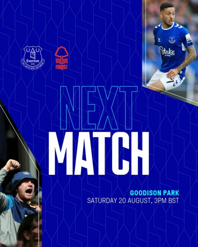 ผลบอลสด พรีเมียร์ลีก เอฟเวอร์ตัน พบ น็อตติงแฮม ฟอเรสต์