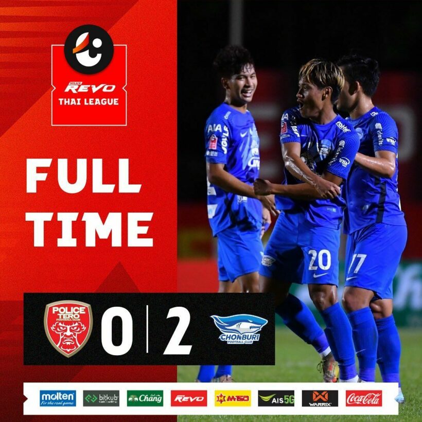 ผลบอลสด รีโว่ ไทยลีก โปลิศ เทโร ชลบุรี เอฟซี