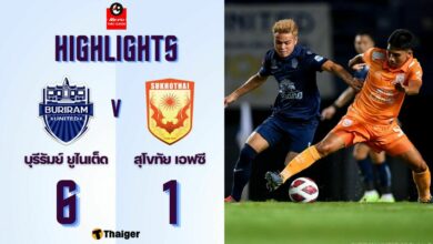 ผลบอลสด รีโว่ ไทยลีก บุรีรัมย์ ยูไนเต็ด สุโขทัย เอฟซี
