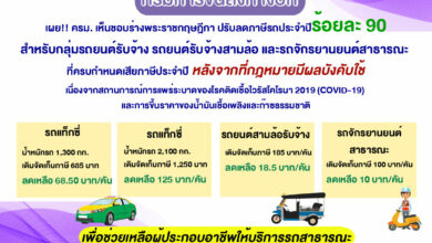 ภาษีรถประจำปี รถรับจ้าง