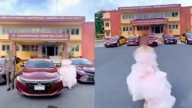 ผู้กองเอารถหลวง ถ่ายพรีเวดดิ้ง