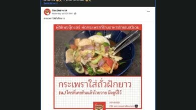 ผัดกะเพรา สวีเดน