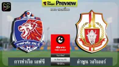 ดูบอลสด ไทยลีก การท่าเรือ ลำพูน