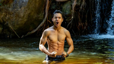นิว ชัยพล เล่นน้ำตก