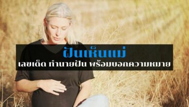 ทำนายฝัน ฝันเห็นแม่