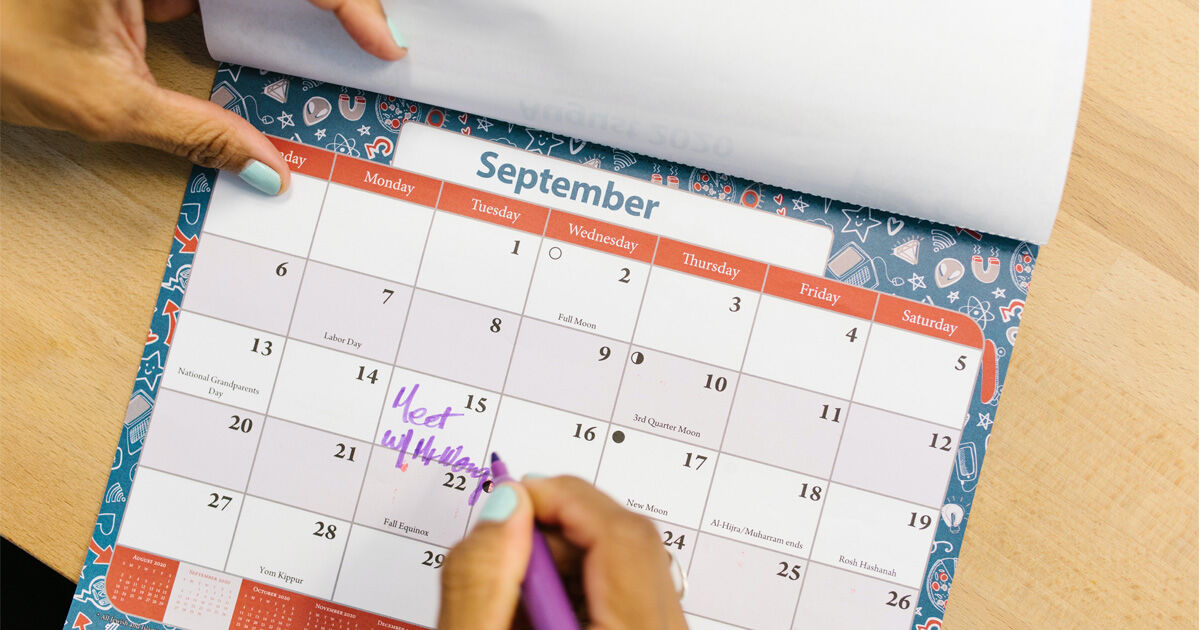 ปฏิทิน วันหยุดเดือนกันยายน 2565