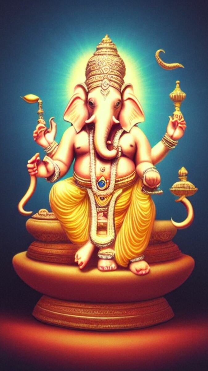 วอลเปเปอร์เสริมดวง 2565 พระพิฆเนศ