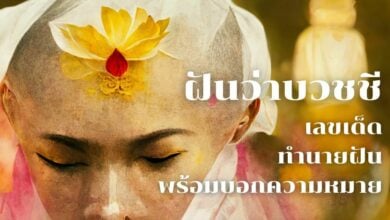 ฝันว่าบวชชี