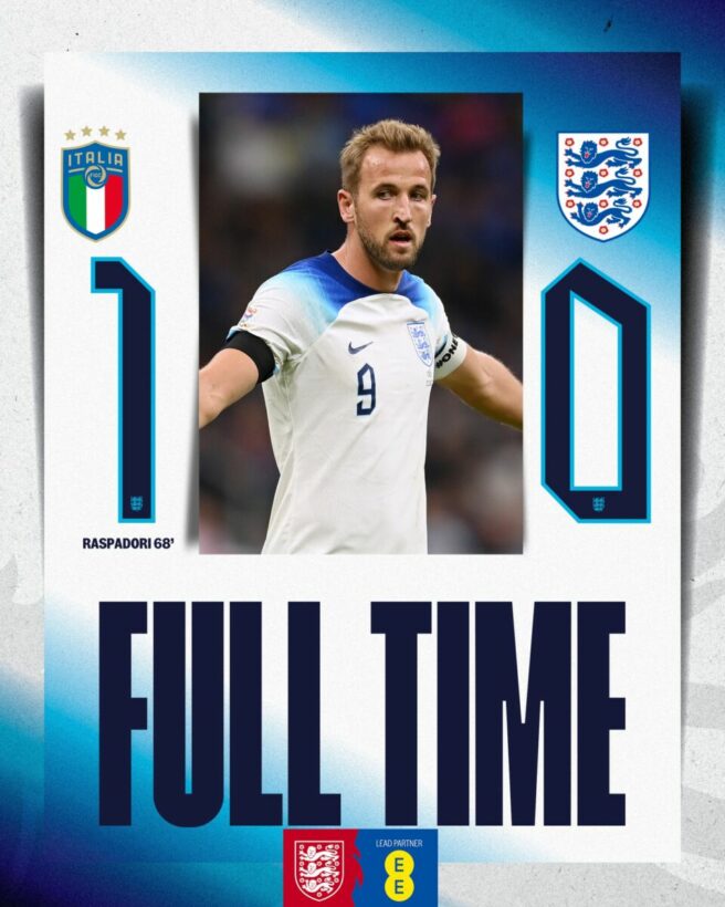 ผลบอลเมื่อคืนนี้ ยูฟ่า เนชั่นส์ ลีก อิตาลี อังกฤษ