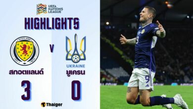 ผลบอลเมื่อคืนนี้ ยูฟ่า เนชั่นส์ ลีก สกอตแลนด์ ยูเครน