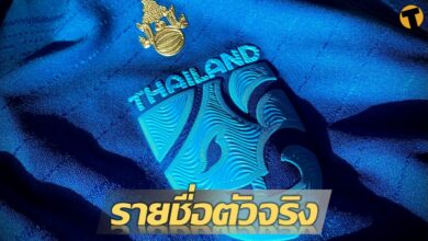 11 ตัวจริง คิงส์คัพ ทีมชาติไทย มาเลเซีย