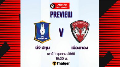 ดูบอลสด ไทยลีก บีจี ปทุม เมืองทอง