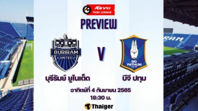 ดูบอลสด ไทยลีก บุรีรัมย์ บีจี ปทุม