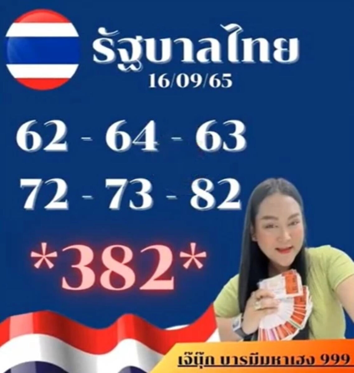 เลขเด็ดเจ๊นุ๊ก บารมีมหาเฮง 16 9 65