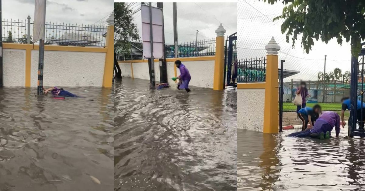 น้องบาส ช่วยเด็กถูกไฟดูดกลางน้ำท่วม