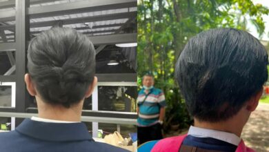 บัณฑิตถูกตัดผมแหว่ง