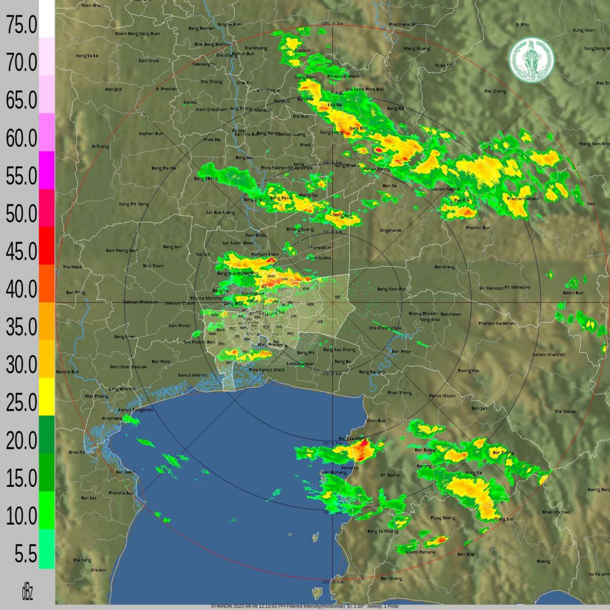 ฝนตกกทม วันนี้ 8 กันยายน 12 00 น