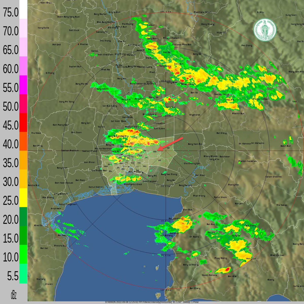 ฝนตกกทม วันนี้ 8 กันยายน เขตจตุจักร