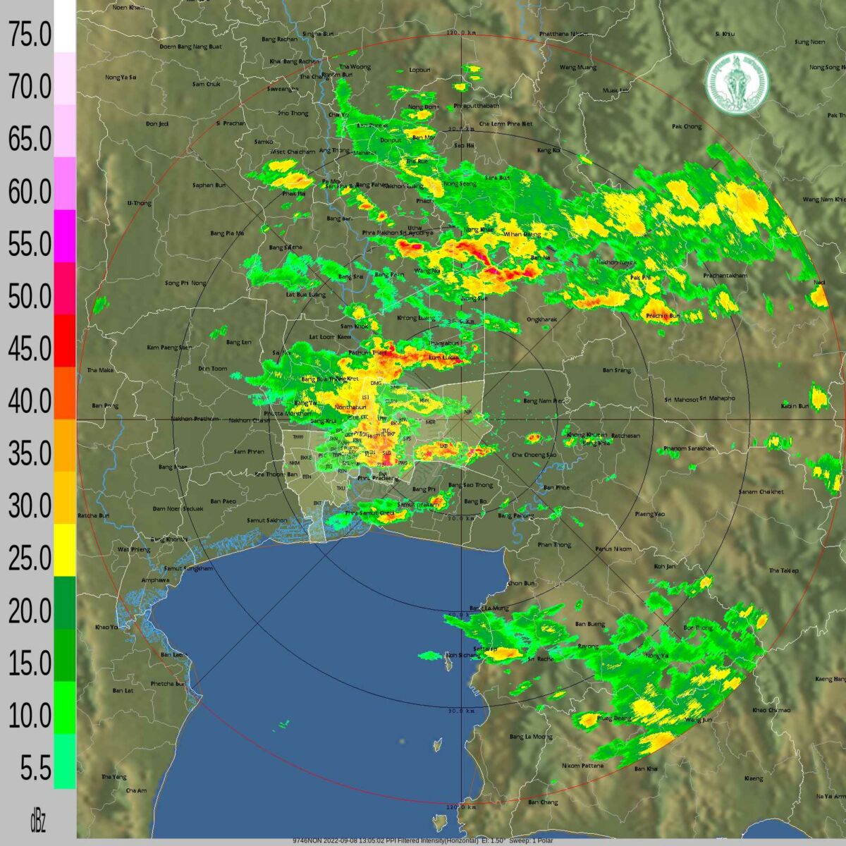 ฝนตกกทม วันนี้ 8 กันยายน เขตหนองจอก