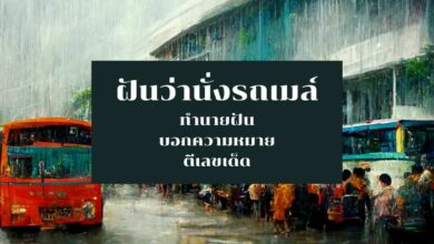 ฝันว่านั่งรถเมล์
