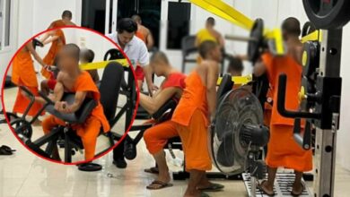 พระเณรเข้าฟิตเนส