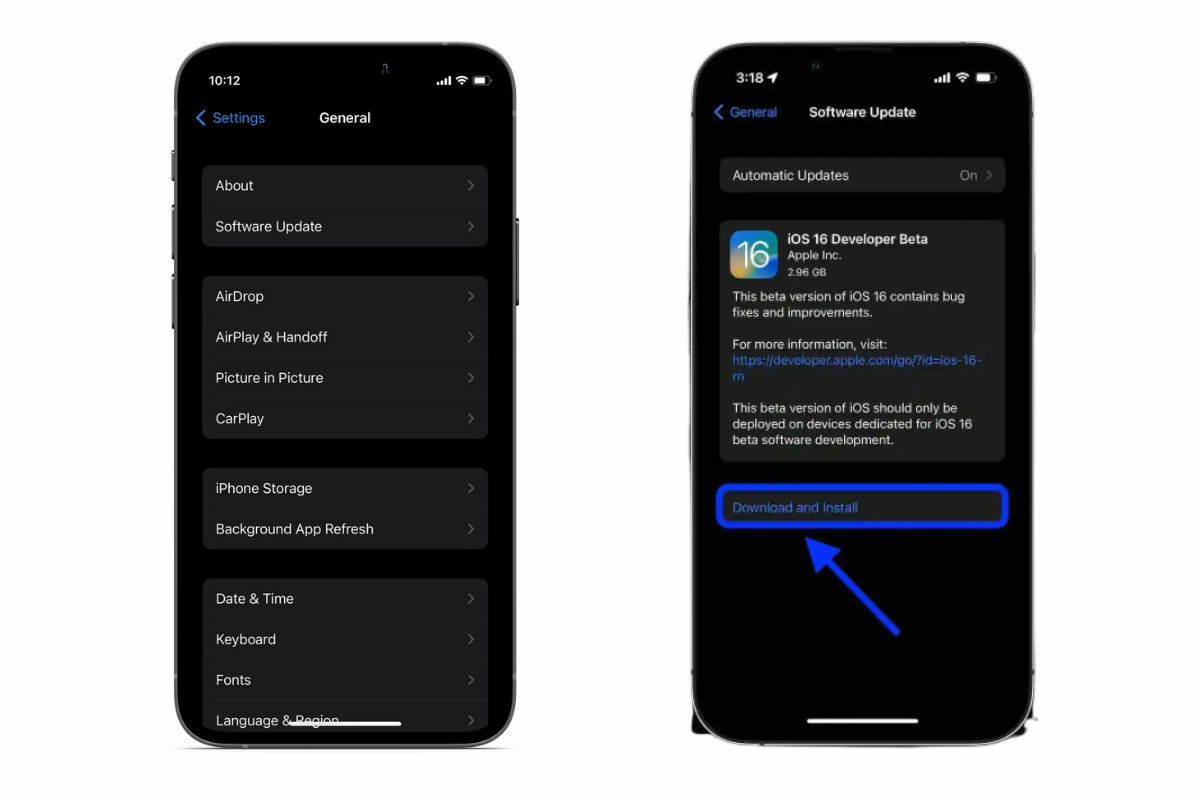 วิธีอัปเดต iOS 16