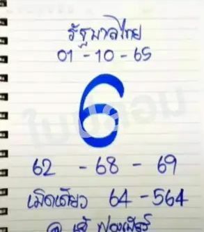 เลขเด็ดเจ๊ฟองเบียร์ 1 10 65