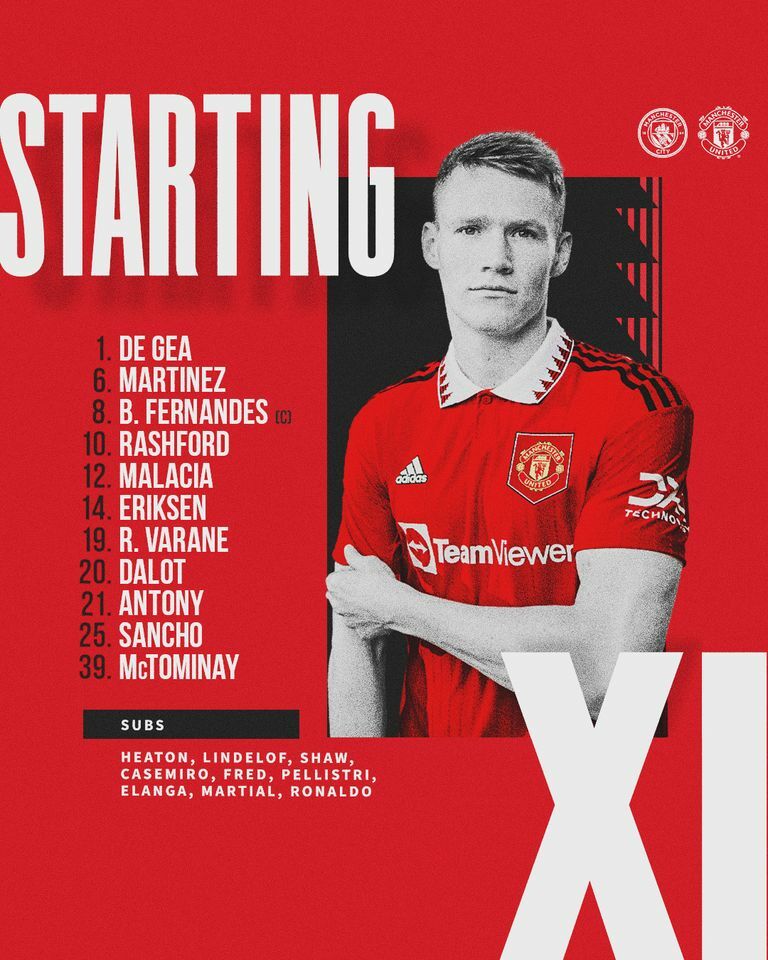 11 ตัวจริง แมนซิตี้ แมนยู