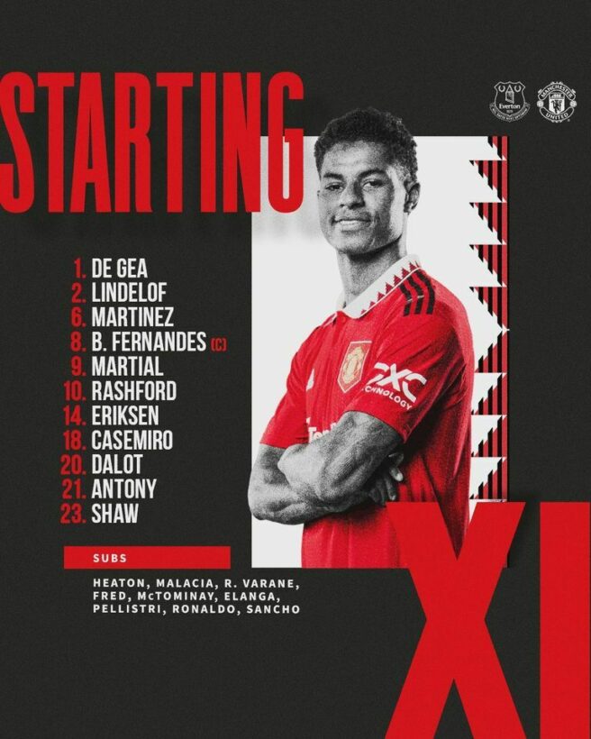 11 ตัวจริง เอฟเวอร์ตัน แมนยู