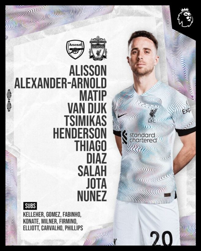 11 ตัวจริง อาร์เซน่อล ลิเวอร์พูล