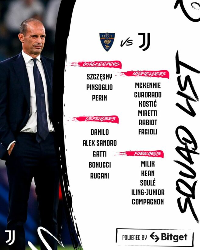 ดูบอลสด กัลโช่ เซเรียอา เลชเช่ ยูเวนตุส