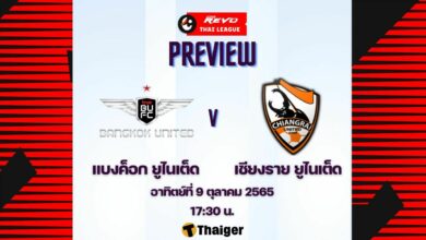ดูบอลสด ไทยลีก แบงค็อก ยูไนเต็ด เชียงราย ยูไนเต็ด