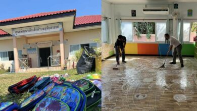 ทำความสะอาดศูนย์เด็กหนองบัวลำภู